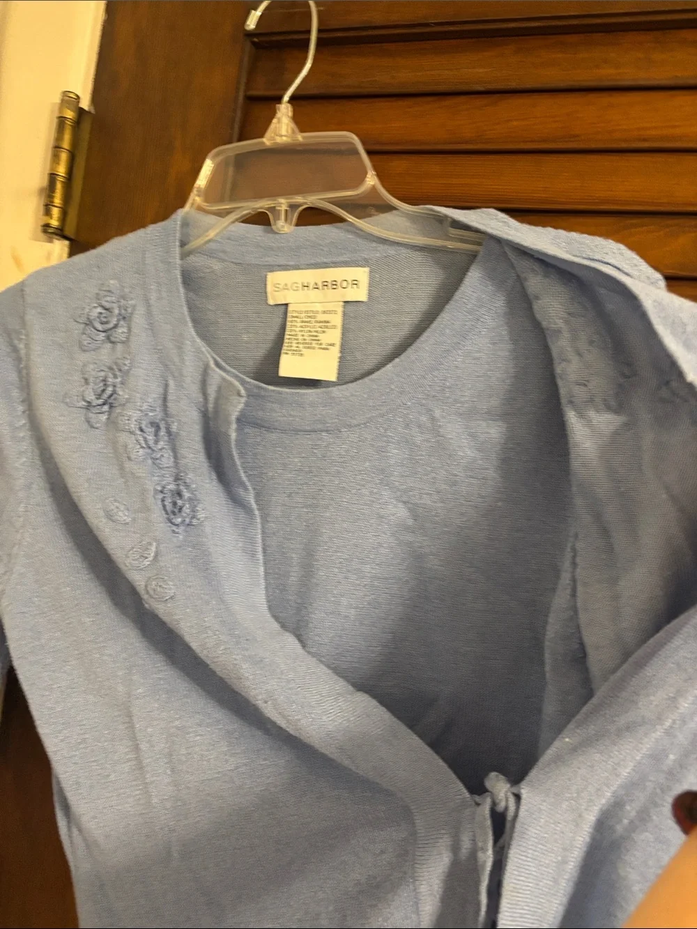 Light Blue Cardigan Set